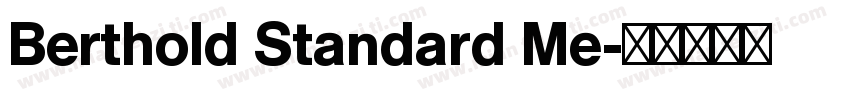 Berthold Standard Me字体转换
